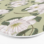 Peonies flowers II Bath Mat Gallery Image 3