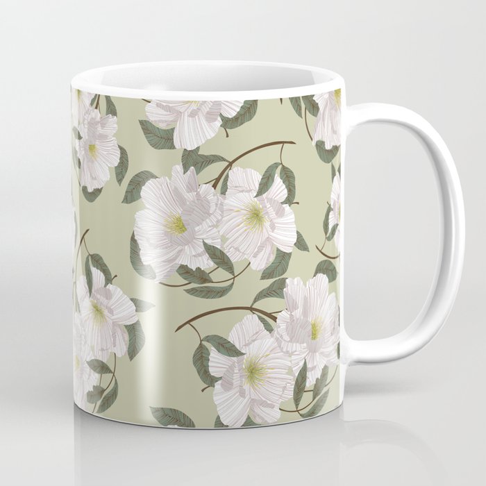 Peonies flowers II Coffee Mug Gallery Image 1