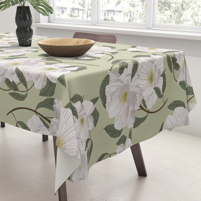 Peonies flowers II Tablecloth Gallery Image 3