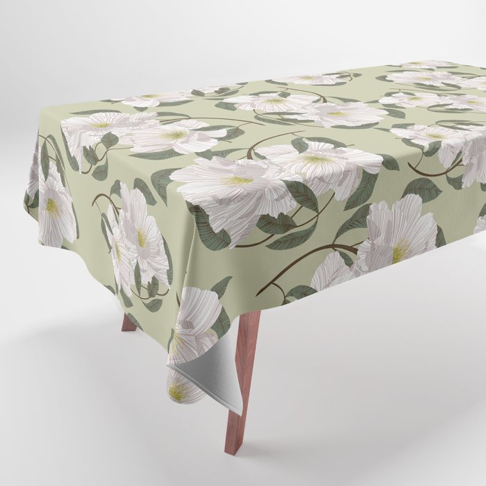 Peonies flowers II Tablecloth Gallery Image 1