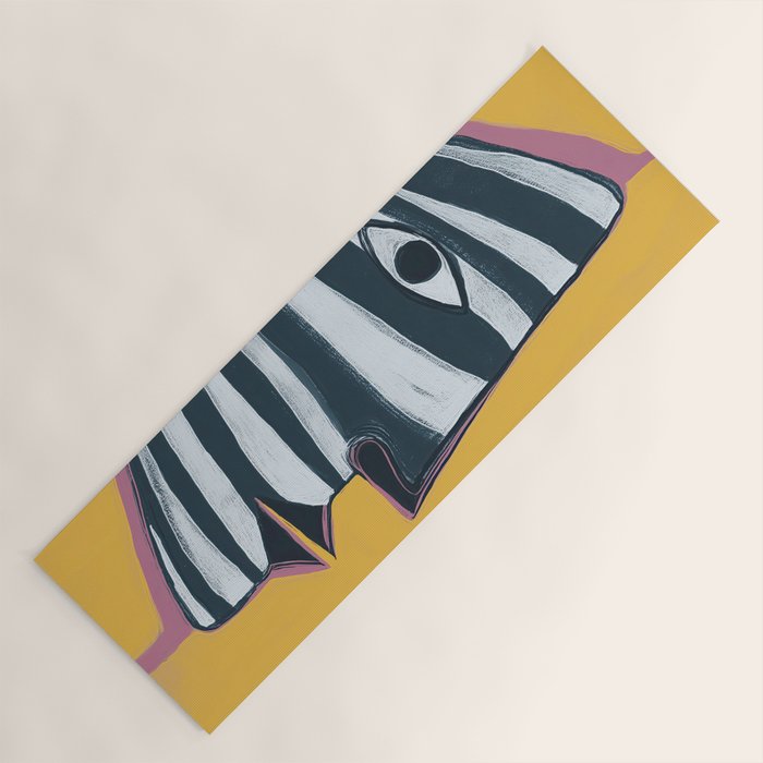 Abstract Profile Yoga Mat Gallery Image 1