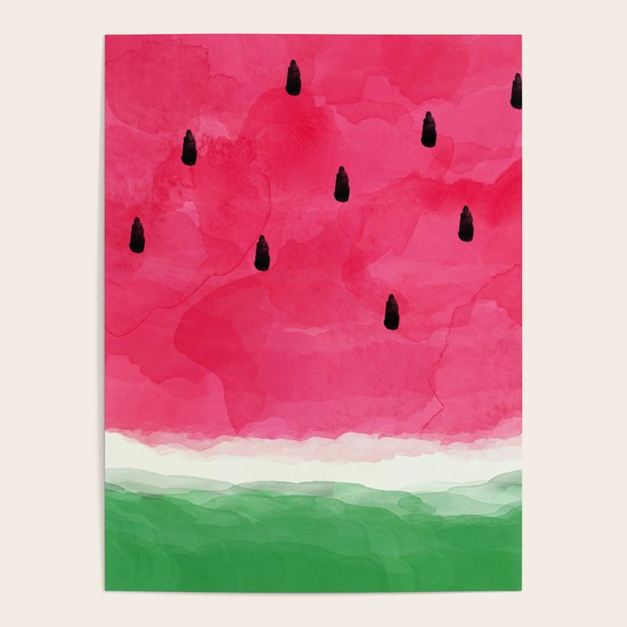 Watermelon Abstract Poster Gallery Image 1