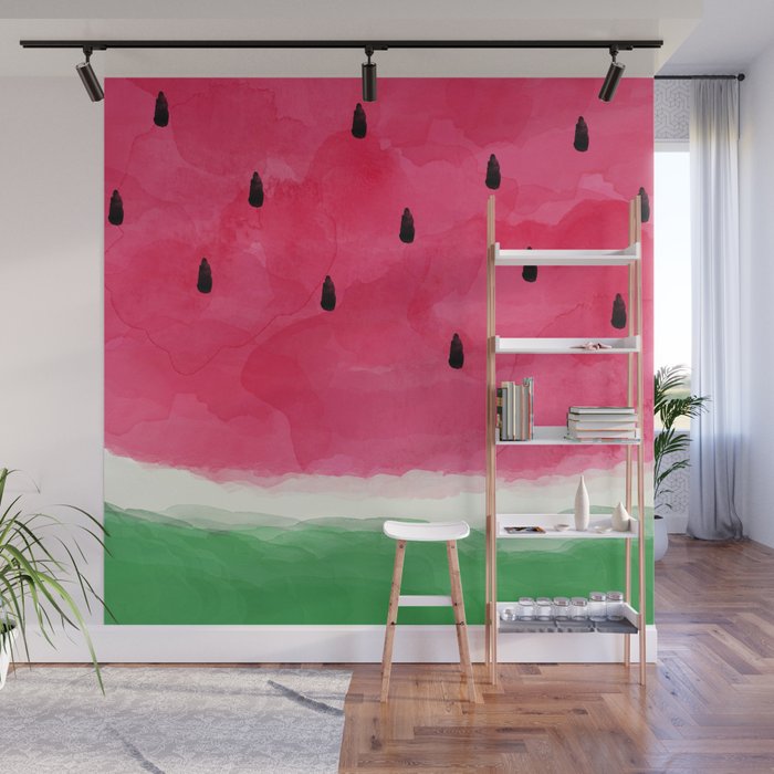 Watermelon Abstract Wall Mural Gallery Image 1