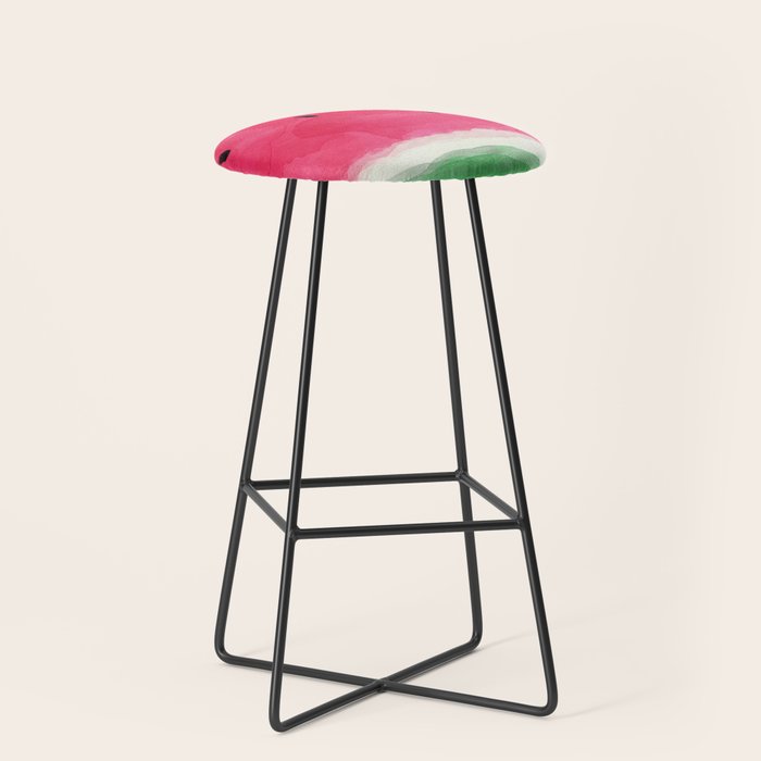 Watermelon Abstract Stool Gallery Image 1
