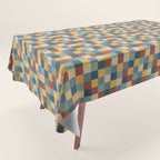 Bold Colorful Checks Pattern - Small IX Tablecloth Gallery Image 1