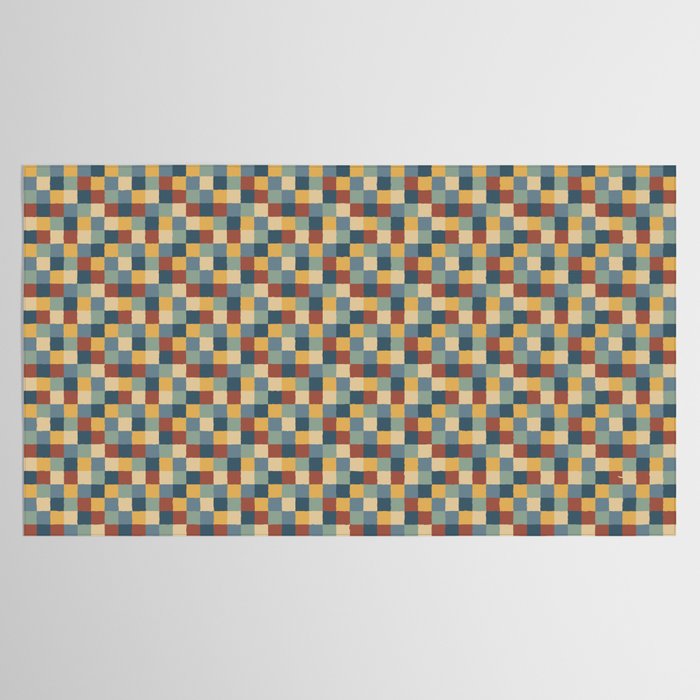 Bold Colorful Checks Pattern - Small IX Tablecloth Gallery Image 2