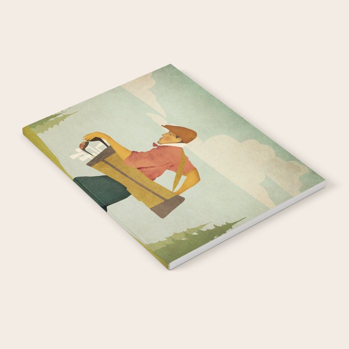 Golfer Vintage Golf Notebook Gallery Image 2