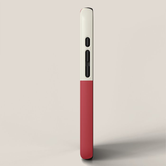 Duo II - Crean and Red Stripes iPhone Case Gallery Image 2