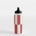 Duo II - Crean and Red Stripes Water Bottle Gallery Image 3