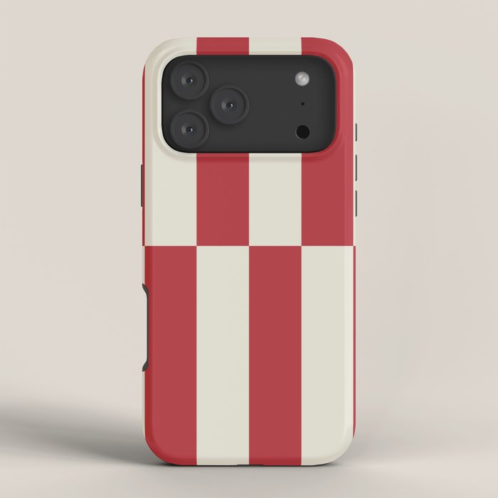 Duo II - Crean and Red Stripes iPhone Case Gallery Image 4