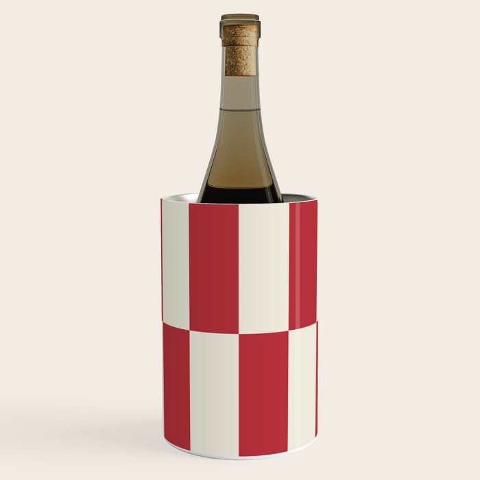 Duo II - Crean and Red Stripes Wine Chiller Gallery Image 1