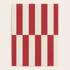 Duo II - Crean and Red Stripes Poster Gallery Image 4