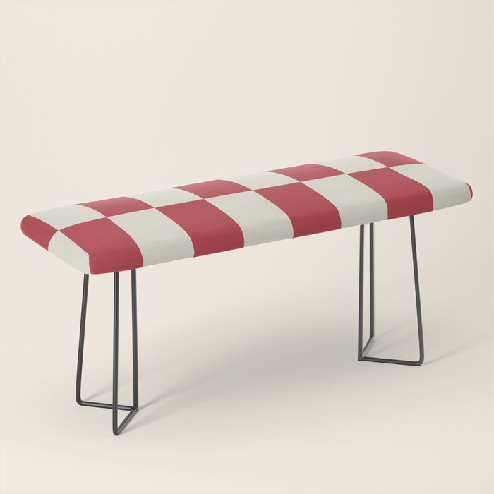Duo II - Crean and Red Stripes Bench Gallery Image 1