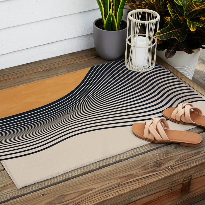 abstract minimal 75 Outdoor Rug Gallery Image 2