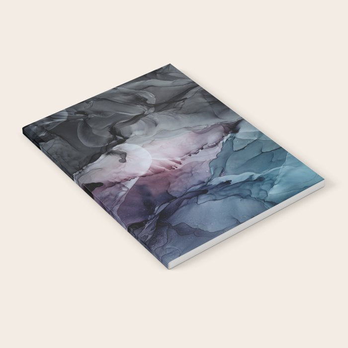 Moody Dark Chaos Inks Abstract Notebook Gallery Image 2