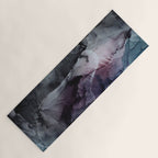 Moody Dark Chaos Inks Abstract Yoga Mat Gallery Image 1