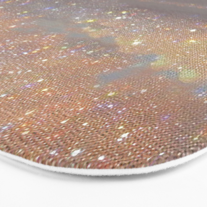 Magical sparkle sunset | shining sky | ocean | waves | sea | diamonds | collage | blue | nature |  Bath Mat Gallery Image 3