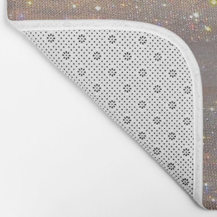Magical sparkle sunset | shining sky | ocean | waves | sea | diamonds | collage | blue | nature |  Bath Mat Gallery Image 2