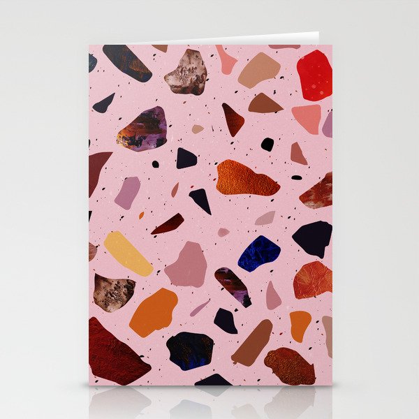 Terrazzo Rosé Stationery Card Gallery Image 1