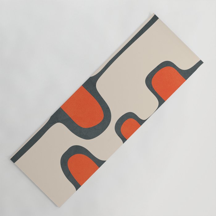 Mid-Century Modern Abstract Art 27 Yoga Mat Gallery Image 1