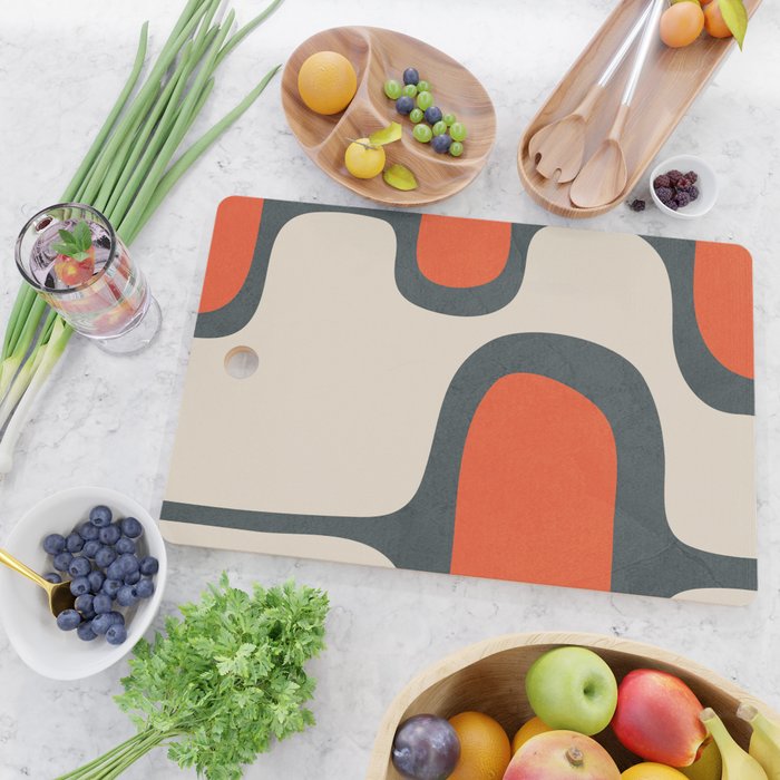 Mid-Century Modern Abstract Art 27 Cutting Board Gallery Image 2