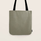 Dark Black Gingham Tote Bag Gallery Image 1