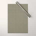 Dark Black Gingham Wrapping Paper Gallery Image 1