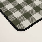 Dark Black Gingham Desk Mat Gallery Image 4