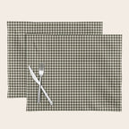 Dark Black Gingham Placemat Gallery Image 1