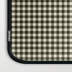 Dark Black Gingham Laptop Sleeve Gallery Image 3