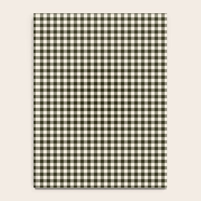 Dark Black Gingham Notebook Gallery Image 4