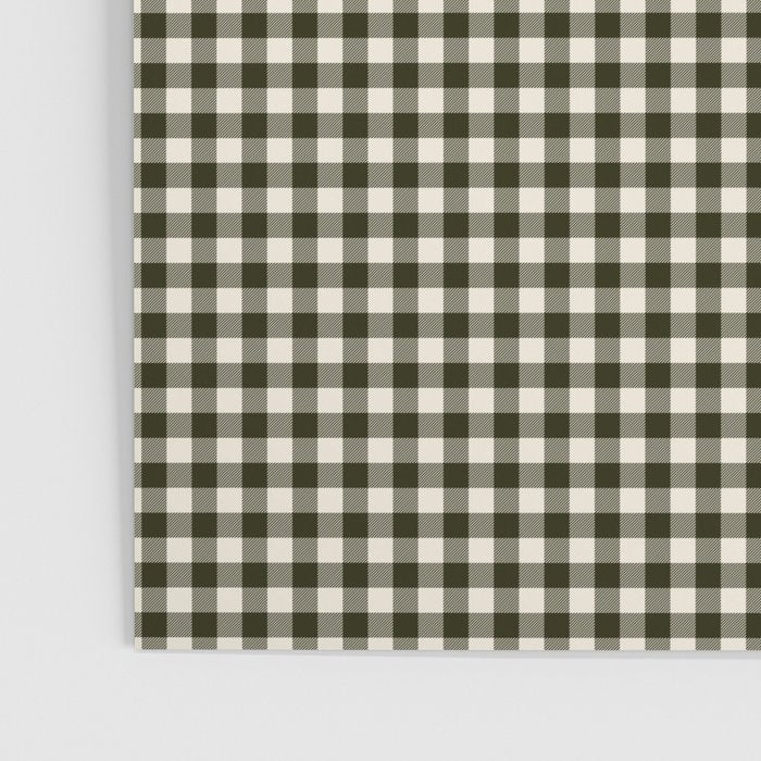 Dark Black Gingham Poster Gallery Image 3