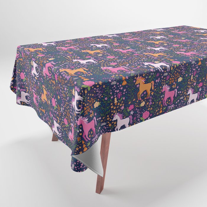 Unicorns Dancing in an Enchanted Garden Tablecloth Gallery Image 1