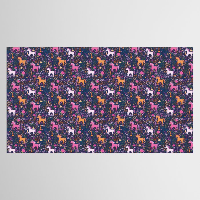 Unicorns Dancing in an Enchanted Garden Tablecloth Gallery Image 2