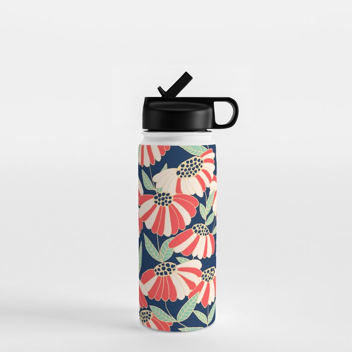 Botany pattern Water Bottle Gallery Image 1