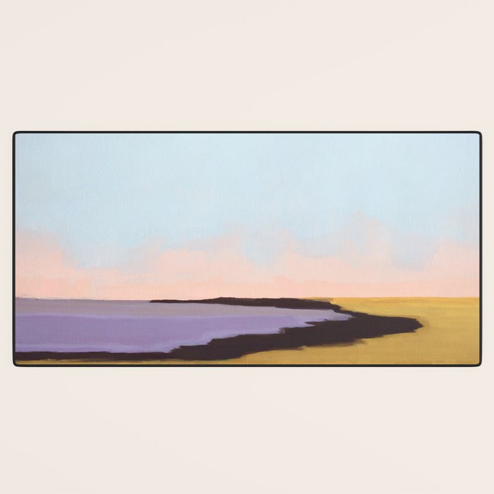 Bay With Purple Water Desk Mat Gallery Image 3