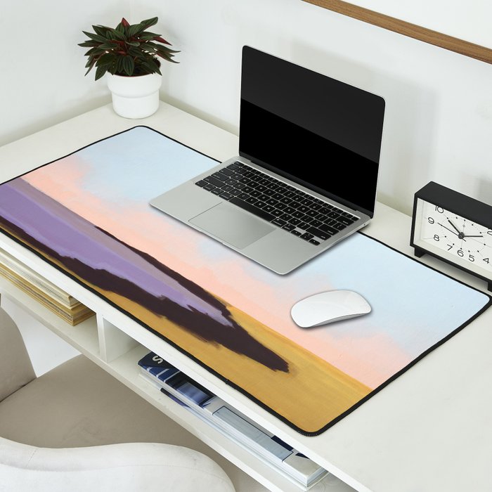 Bay With Purple Water Desk Mat Gallery Image 2