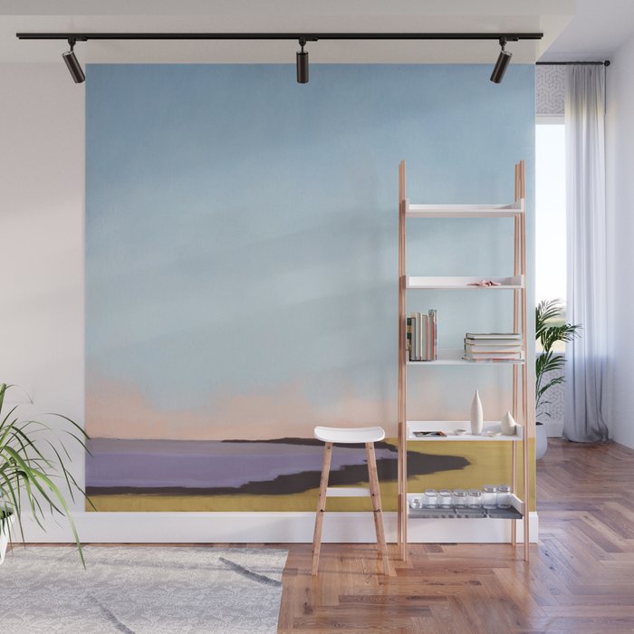 Bay With Purple Water Wall Mural Gallery Image 1