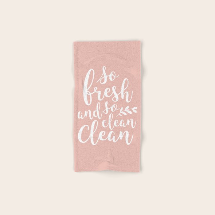 so fresh so clean clean (pink) Bath Towel Gallery Image 1