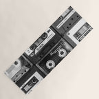 Something Nostalgic - black and white #decor #society6 #buyart Yoga Mat Gallery Image 1