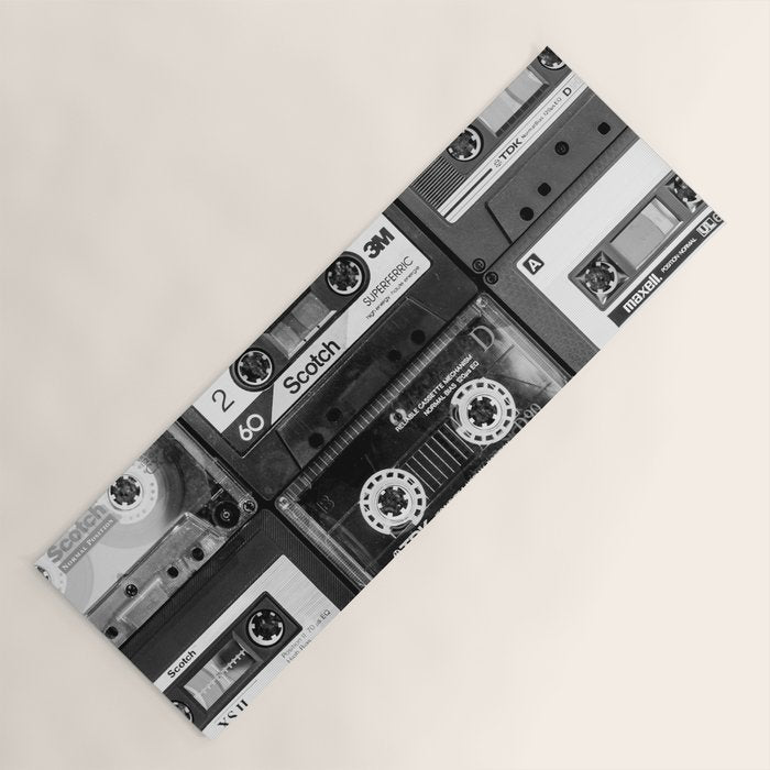 Something Nostalgic - black and white #decor #society6 #buyart Yoga Mat Gallery Image 1