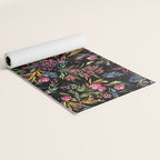 Holiday 2025 Festive Floral Foliage Colorful Dark Yoga Mat Gallery Image 2