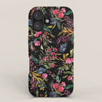 Holiday 2025 Festive Floral Foliage Colorful Dark iPhone Case Gallery Image 1
