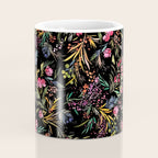 Holiday 2025 Festive Floral Foliage Colorful Dark Coffee Mug Gallery Image 4