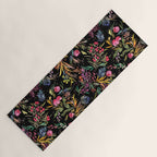 Holiday 2025 Festive Floral Foliage Colorful Dark Yoga Mat Gallery Image 1