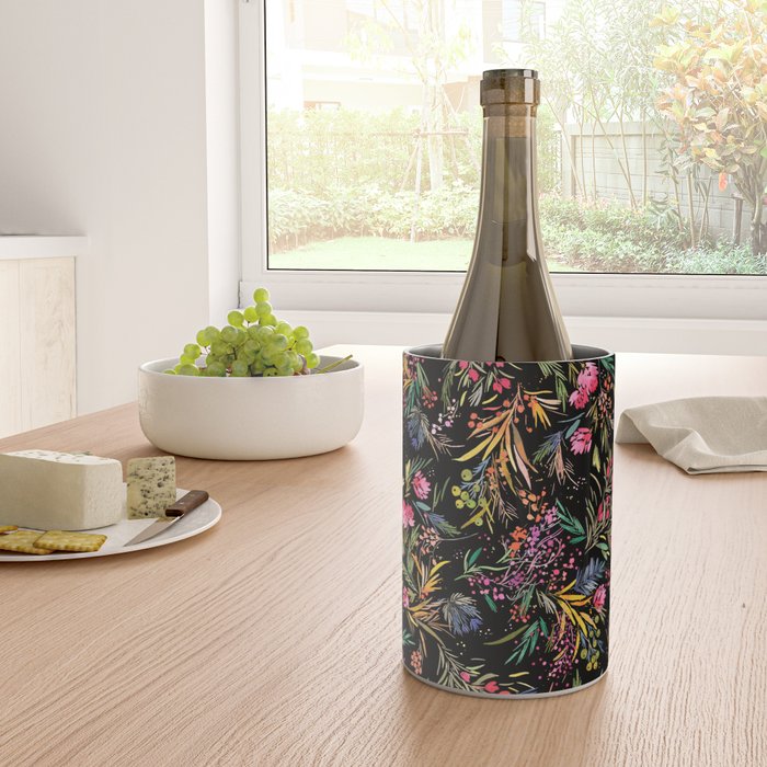 Holiday 2025 Festive Floral Foliage Colorful Dark Wine Chiller Gallery Image 4