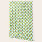 Retro lemon cartoon character pattern Wallpaper Gallery Image 2