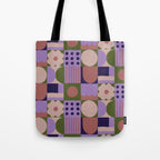 Violet tiles Tote Bag Gallery Image 1
