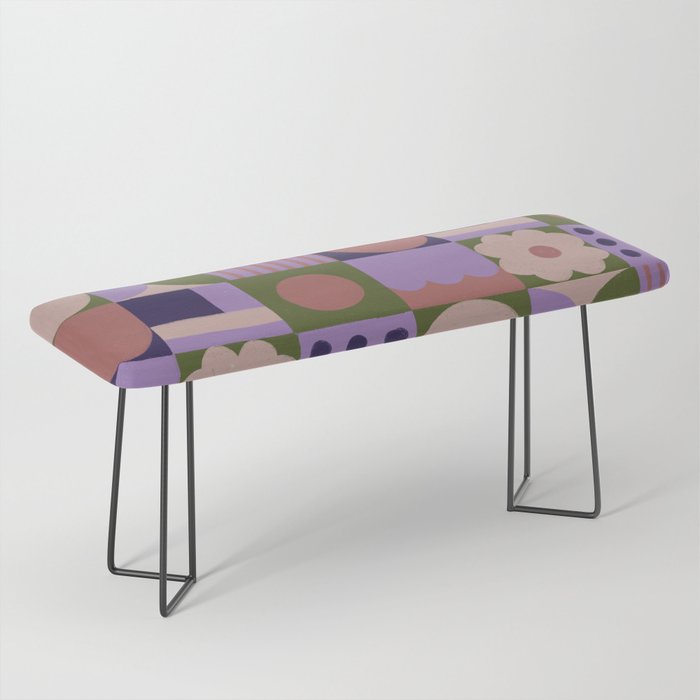 Violet tiles Bench Gallery Image 1