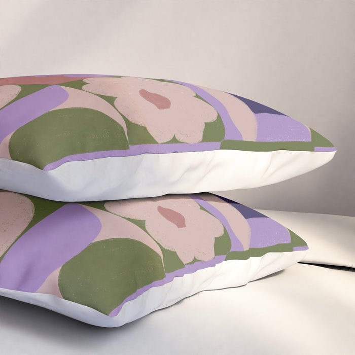 Violet tiles Pillow Sham Gallery Image 3